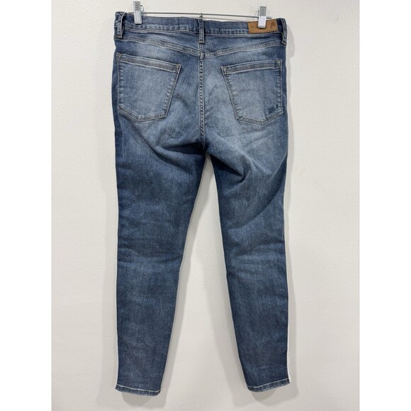 Karl Lagerfeld Jeans Womens Size 8 Mid Wash Blue Skinny Contrast Logo Taping - Picture 5 of 8